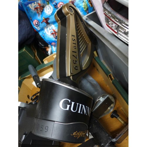 2128 - Illuminated Guinness and Marston bar pumps