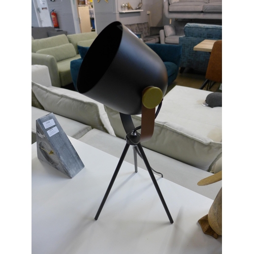 1375 - An Auden black metal tripod table lamp (3091716)   #