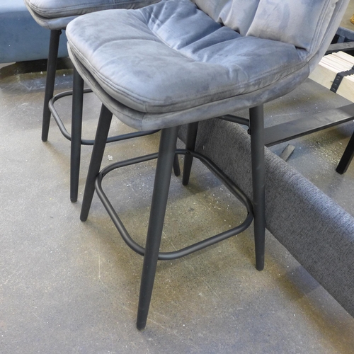 1480 - A pair of Enderson grey bar stools