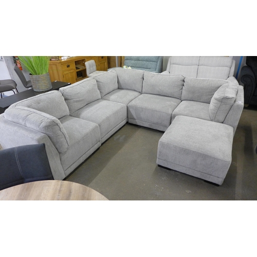 1493 - Zoy Waterfall 6 Piece Sofa Modular Sectional, Original RRP - £1833.33 + VAT (4157-8) *This lot is su... 