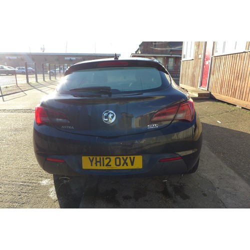 2356 - Vauxhall Astra GTC Sport S/S eco 1362cc Turbo Petrol 3 door hatchback 2012/12 plate, YH12 OXV. Servi... 