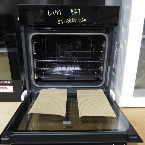 3236 - AEG Pyrolytic Single Oven - H594xW595xD567  Model No BPK556260B, Original RRP £766.76inc VAT  ( 369-... 