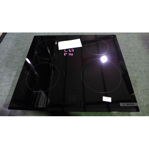 3259 - Bosch Induction 4 Zone Hob - H51xW592xD522  Model No - PIE631BB5E, Original RRP £632.5 inc vat (368 ... 