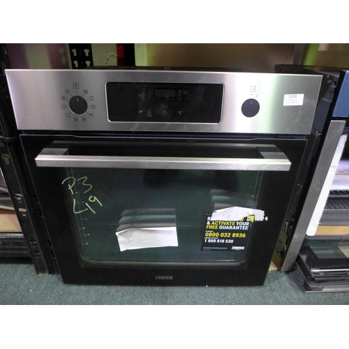 3268 - Zanussi Single Pyrolytic Oven - H589xW594xD568   Model No ZOPNX6X2, Original RRP £349.17inc VAT  ( 3... 