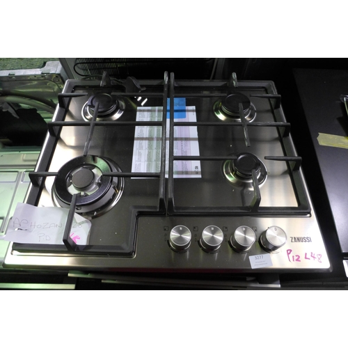 3277 - Zanussi Easy Cook Gas Hob - H40xW595xD510  Model No - ZGNN645X, Original RRP £165.83 inc vat (368 - ... 