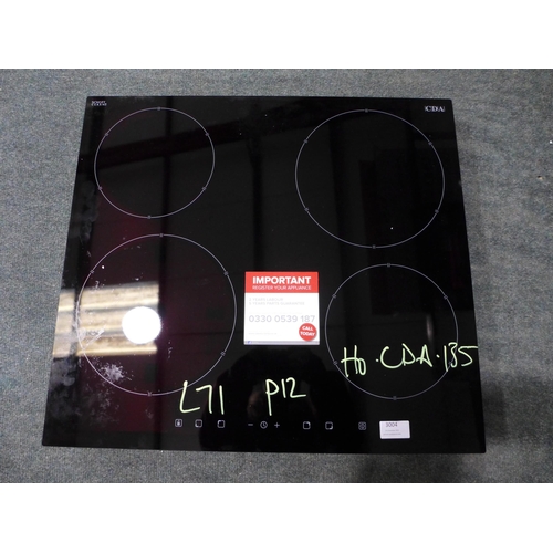 3004 - CDA 4 Zone Induction Hob - H55xW576xD518  Model No HN6111FR, Original RRP £249.17inc VAT  ( 369-71 )... 