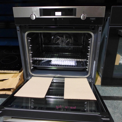 3021 - AEG Single Pyrolytic Oven with SteamBake - H594xW595xD567  Model No - BPK556220M, Original RRP £657.... 