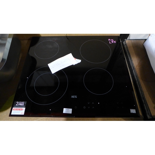 3023 - AEG Ceramic 4-Zone Hob - H38xW590xD520  Model No - HK624010FB, Original RRP £254.17 inc vat (368 -  ... 