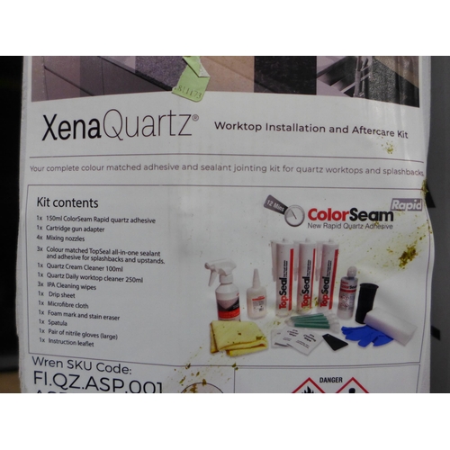 3028 - 2 x Xena Quartz Worktop Installation and Aftercare Kits - Aspen Ice & Falcon Ice - Original RRP £41.... 