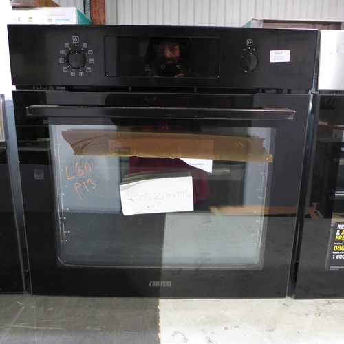 3055 - Zanussi Single Pyrolytic Oven - H589xW594xD568  Model No - ZOPNX6K2, Original RRP £349.17 inc vat (3... 