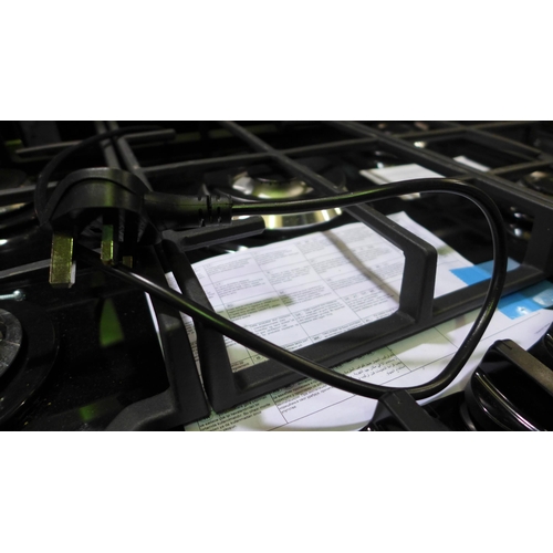 3062 - Zanussi Gas On Glass 5-Burner Hob - H45xW740xD510  Model No - ZGGN755K, Original RRP £315.83 inc vat... 