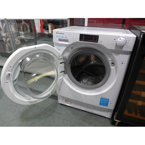 3073 - Candy Integrated Washing Machine (8kg) - H820xW600xD525   Model No CBW 48D1E, Original RRP £314.17in... 