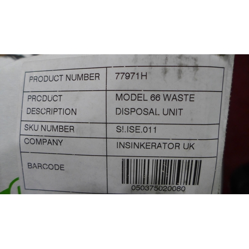 3077 - Insinkerator 66 Waste Disposal Unit  Model No 77971H, Original RRP £332.50inc VAT  ( 369-128 )  * Th... 