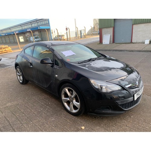 2356 - Vauxhall Astra GTC Sport S/S eco 1362cc Turbo Petrol 3 door hatchback 2012/12 plate, YH12 OXV. Servi... 