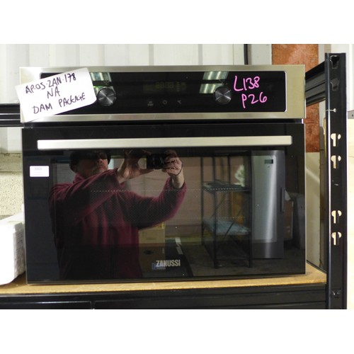 3001 - Zanussi Combi Oven. Model No - ZVENM7X1, Original RRP £524.17 inc vat (368 -  138)   * This lot is s... 