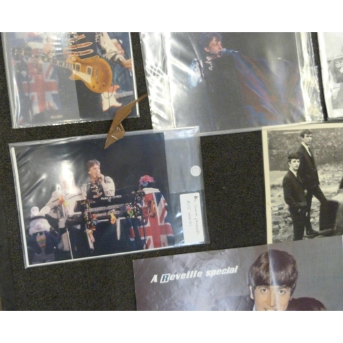 740 - Paul McCartney concert photographs, The Beatles photographs, posters and cuttings