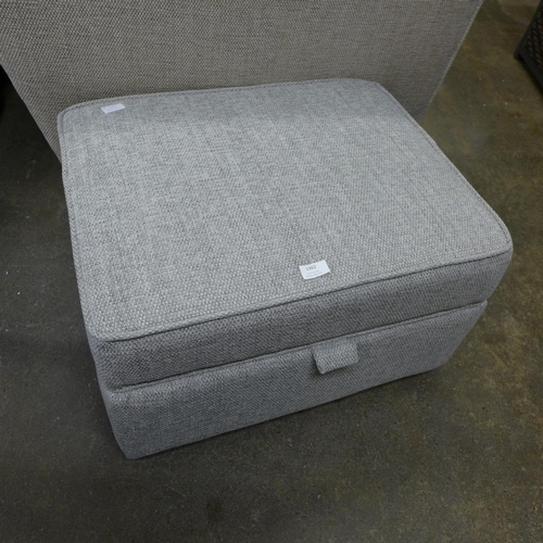 1463 - A grey upholstered footstool