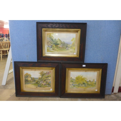 338 - A set of three early 20th Century prints, framed