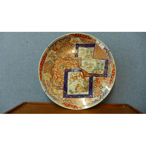 360 - A Japanese Imari pattern porcelain charger