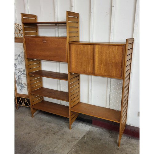 127 - A teak Ladderax room divider