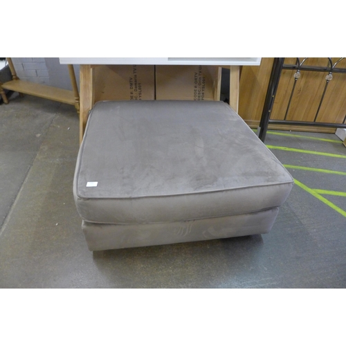 1567 - A mink velvet upholstered large footstool