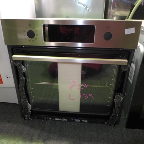 3373 - Zanussi Single Pyrolytic Oven - BROKEN GLASS DOOR - H589xW594xD568  Model No - ZOPNX6X2, Original RR... 