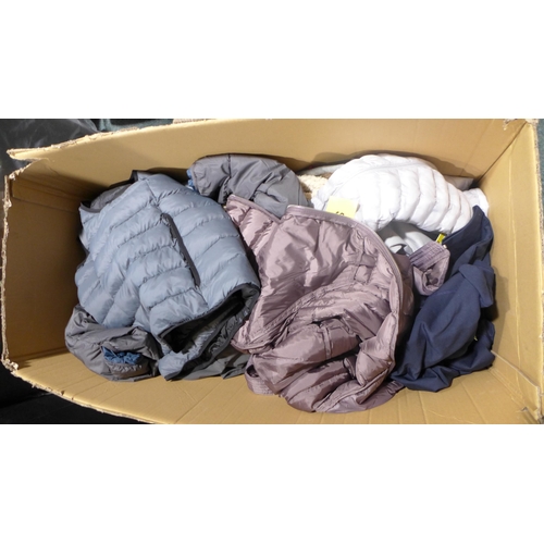 3179 - Box of mixed size/style women's & gent's coats * this lot is subject to VAT