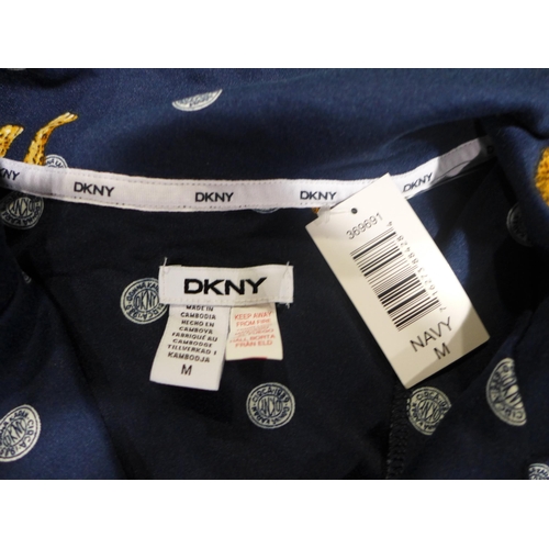 3192 - Bag of DKNY navy/leopard print pyjamas, mixed sizes * this lot is subject to VAT