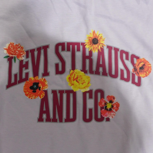 3194 - Large bag of women's Levi floral print T-shirts, mixed sizes * this lot is subject to VAT