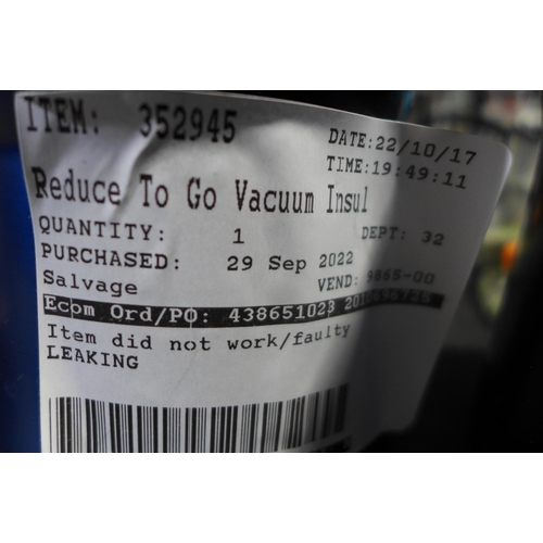 3217 - Reduce To Go Flasks 2Pk vacuum- insulated  (278-211)  * This lot is subject to vat