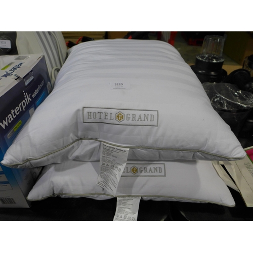 3220 - Hotel Grand Down Roll 2Pk jumbo pillows  278-225  * This lot is subject to vat