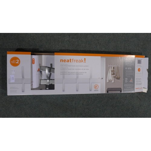 3231 - Neatfreak wall mounted Track & Hook system (278-141)  * This lot is subject to vat