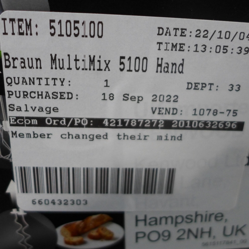 3255 - Braun Multimix 5 Hand Blender (HM5100) (278-57) * This lot is subject to VAT