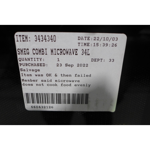 3260 - Smeg Combi Microwave (34L) (MOE34CXIUK), original RRP £259.99 + VAT (278-56) * This lot is subject t... 