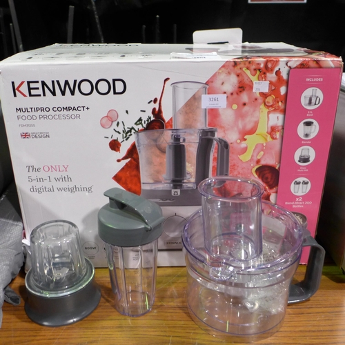 3261 - Kenwood Multipro Compact+ Food Processor, original RRP £99.99 + VAT (278-55) * This lot is subject t... 