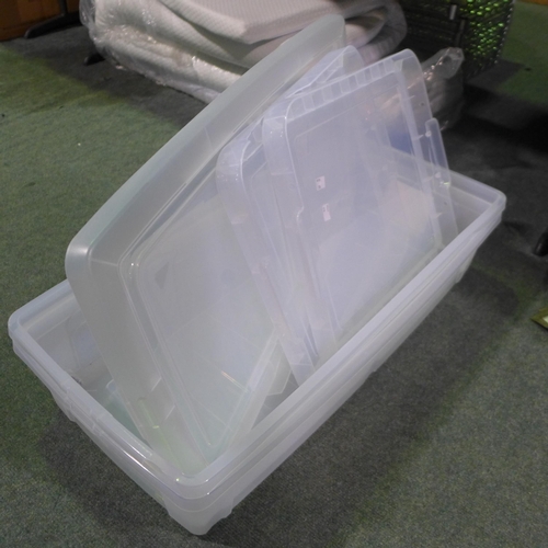 3263 - 2 Iris Under Bed Storage Containers - DAMAGED (278-87,245) * This lot is subject to VAT