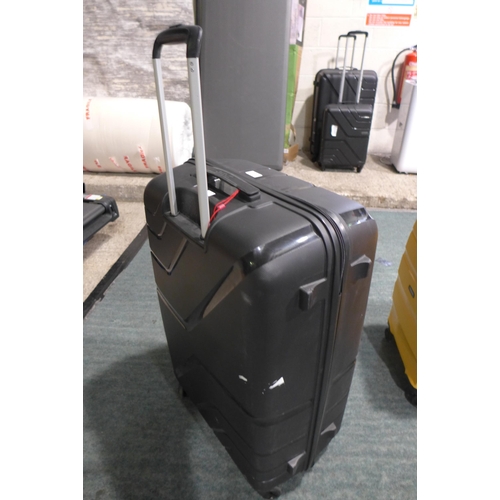 3316 - American Tourister Jet driver Large 79cm 4-Wheel Black Spinner Case (278-118) * This lot is subject ... 