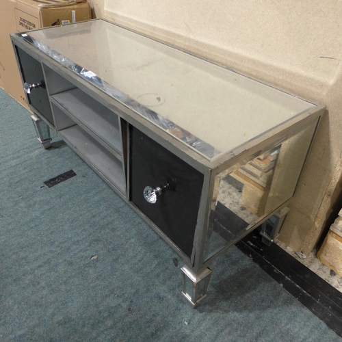 3326 - Mirrored two drawer TV unit