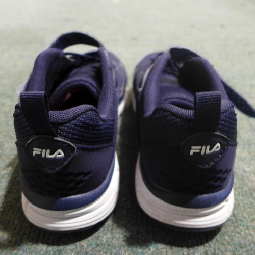 3349 - A pair of child's Fila trainers (size UK 3) * this lot is subject to VAT