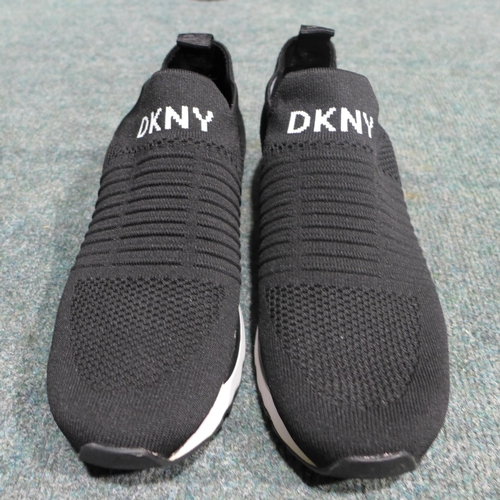 3358 - Pair of black DKNY women's trainers (size UK 5.5) * this lot is subject to VAT