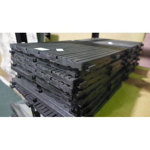 3377 - Easy Tile Cosmo Graphite Deck Tiles (278-17,18) * This lot is subject to VAT