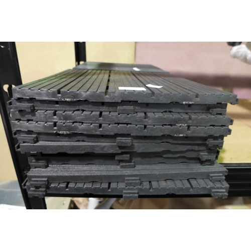 3377 - Easy Tile Cosmo Graphite Deck Tiles (278-17,18) * This lot is subject to VAT