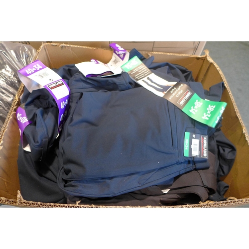 3034 - Box of navy KS trousers (mixed sizes) * this lot is subject to VAT