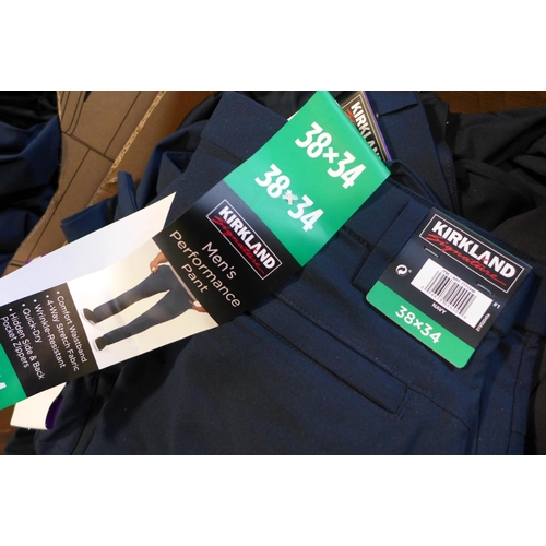 3034 - Box of navy KS trousers (mixed sizes) * this lot is subject to VAT