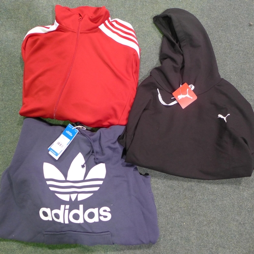 3056 - 4 Mixed size/style hoodies (inc. Adidas) * this lot is subject to VAT