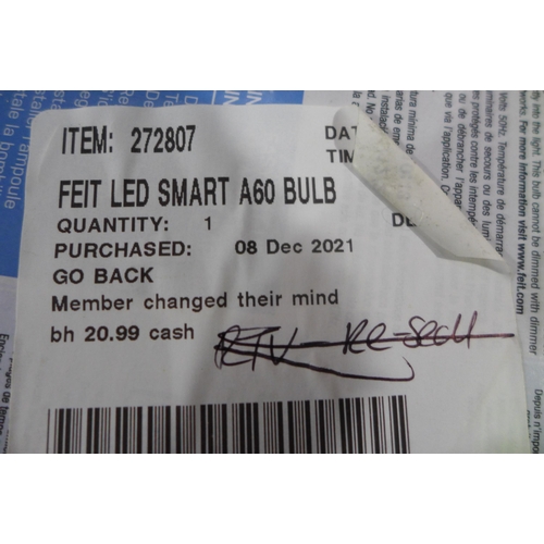 3067 - Feit Led Smart A60 Bulb   (246-368)  *This lot is subject to vat