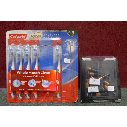 3068 - AA Batteries and Colgate toothbrushes (244)  * This lot is subject to vat