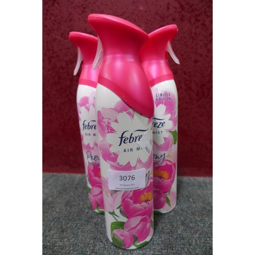 3076 - Febreze Air Mist x 3 (278-104) * This lot is subject to VAT