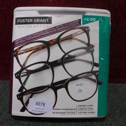 3078 - Foster Grant glasses ( 278-808)  * This lot is subject to vat