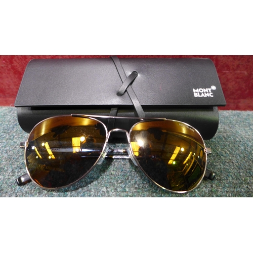 3084 - M.Blanc Mb0027S 009 Psh2 gunmetal 60.x 16 sunglasses  (278-216)  * This lot is subject to vat